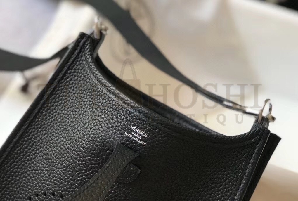 H**me5 Evelyne III TPM Bag In Black Clemence Leather Master Quality