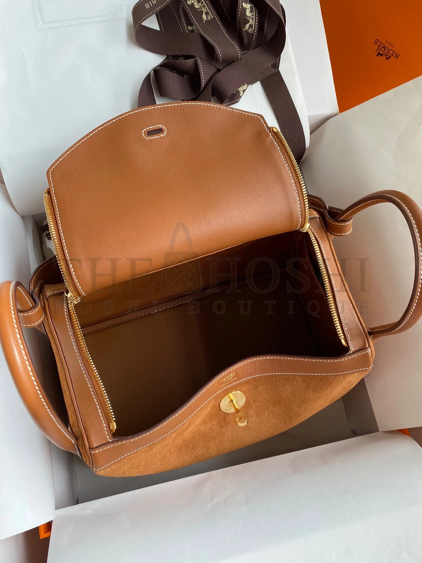 H**me5 Lindy 30 Handmade Bag In Gold Doblis Suede Calfskin Master Quality