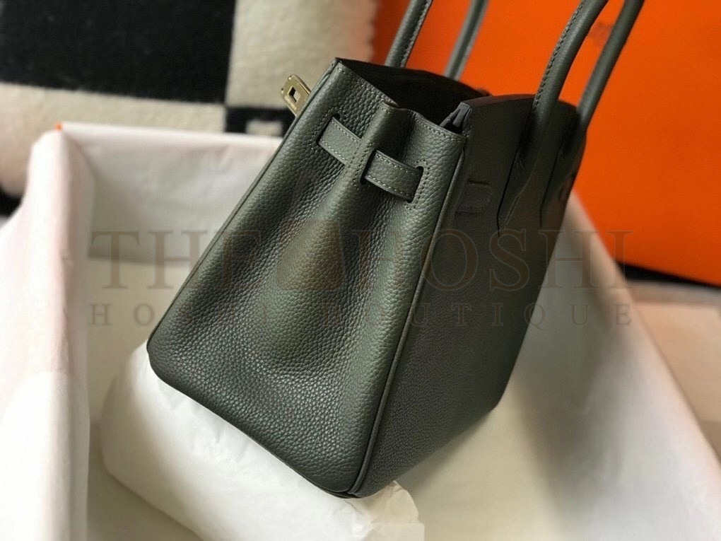 H**me5 Vert Fonce Clemence Birkin 30cm Bag GHW Master Quality