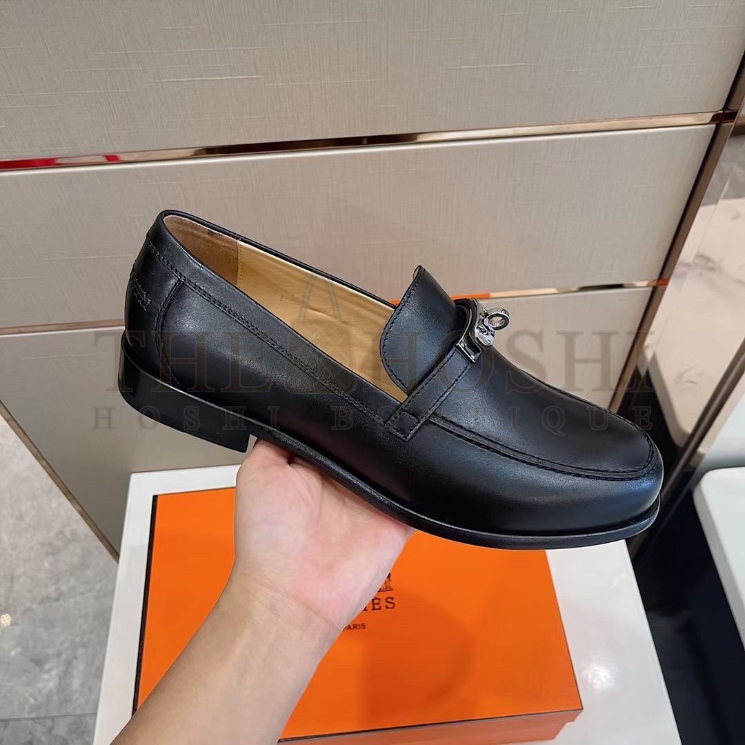 H**me5 Destin Loafers In Noir Calfskin Master Quality
