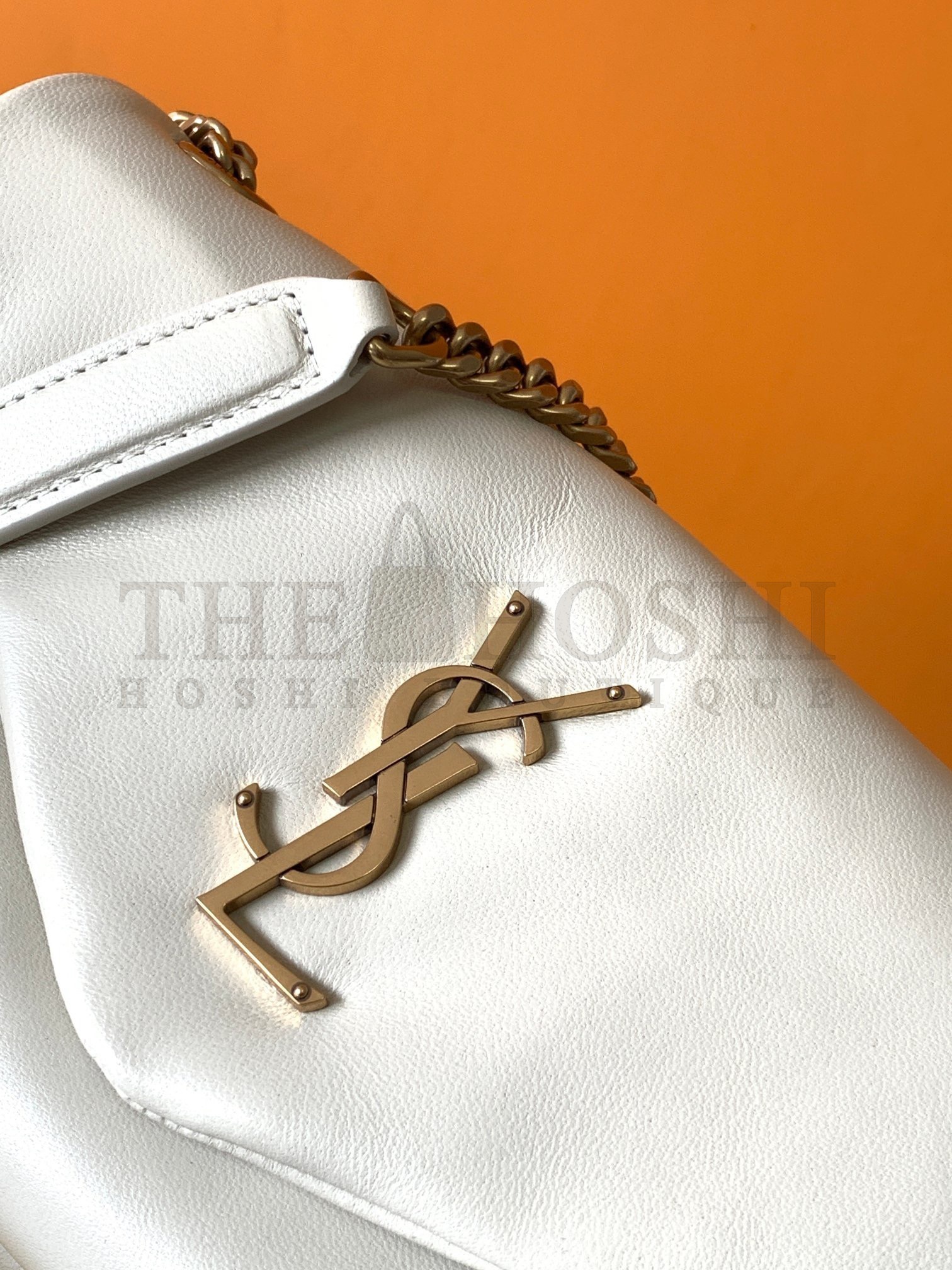 Sa1nt Lau*nt Calypso Shoulder Bag In White Lambskin Master Quality