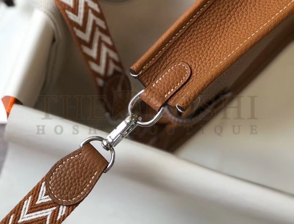 H**me5 Evelyne III TPM Bag In Gold Clemence Leather Master Quality