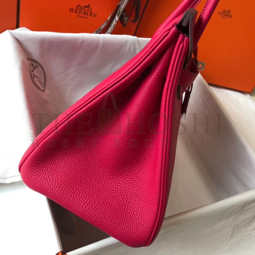 H**me5 Rose Red Clemence Birkin 35cm Bag Master Quality