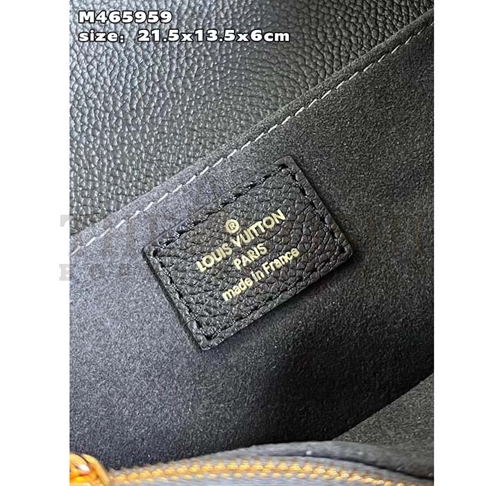 L0vis Vvtt0n LV Women Pochette Metis East West Bag Black Grained Cowhide Leather Master Quality