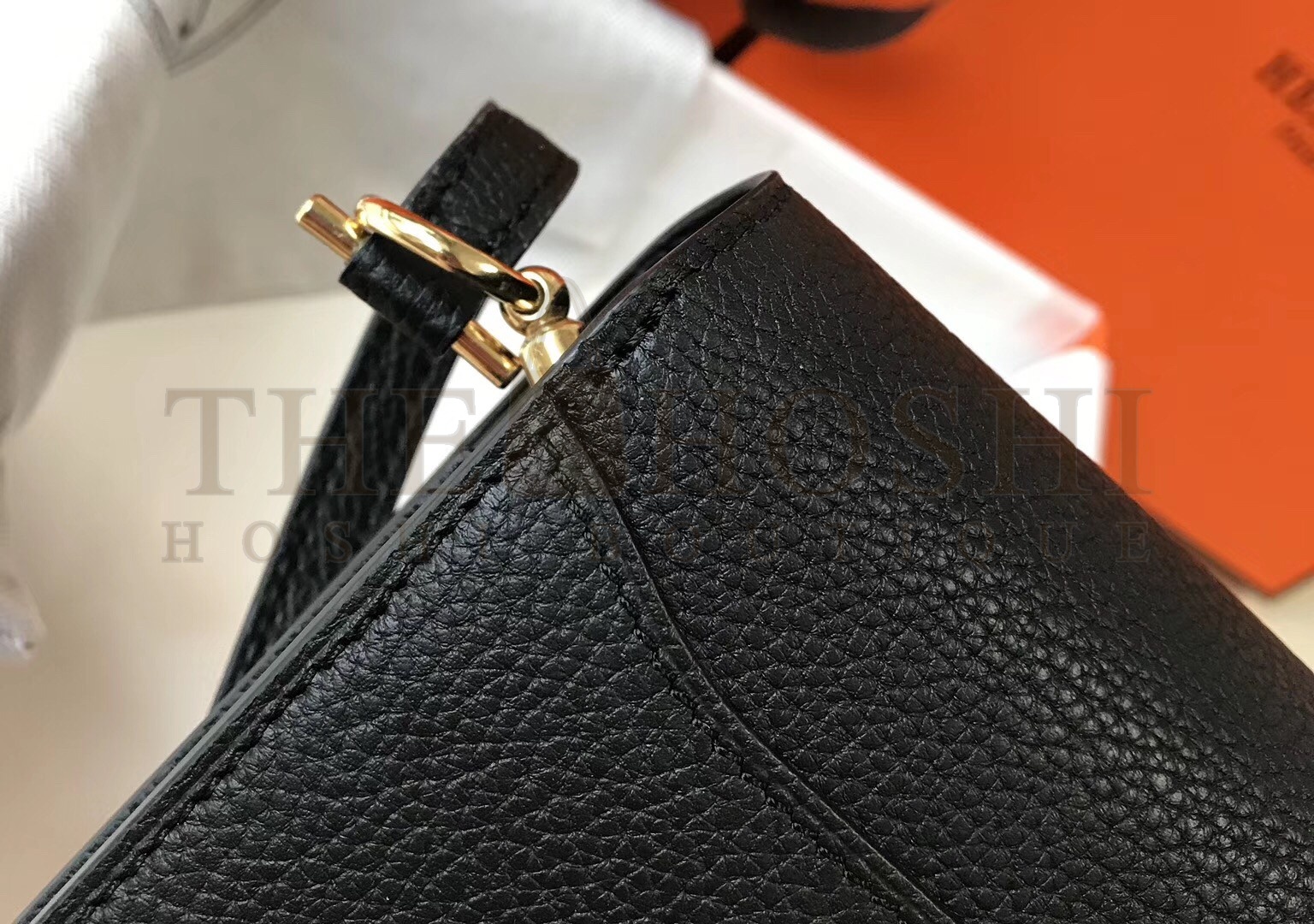 H**me5 Mini Sac Roulis 18cm Bag In Black Evercolor Calfskin Master Quality