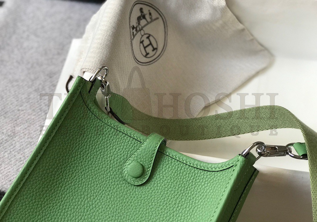 H**me5 Evelyne III Mini Bag In Vert Criquet Clemence Leather Master Quality
