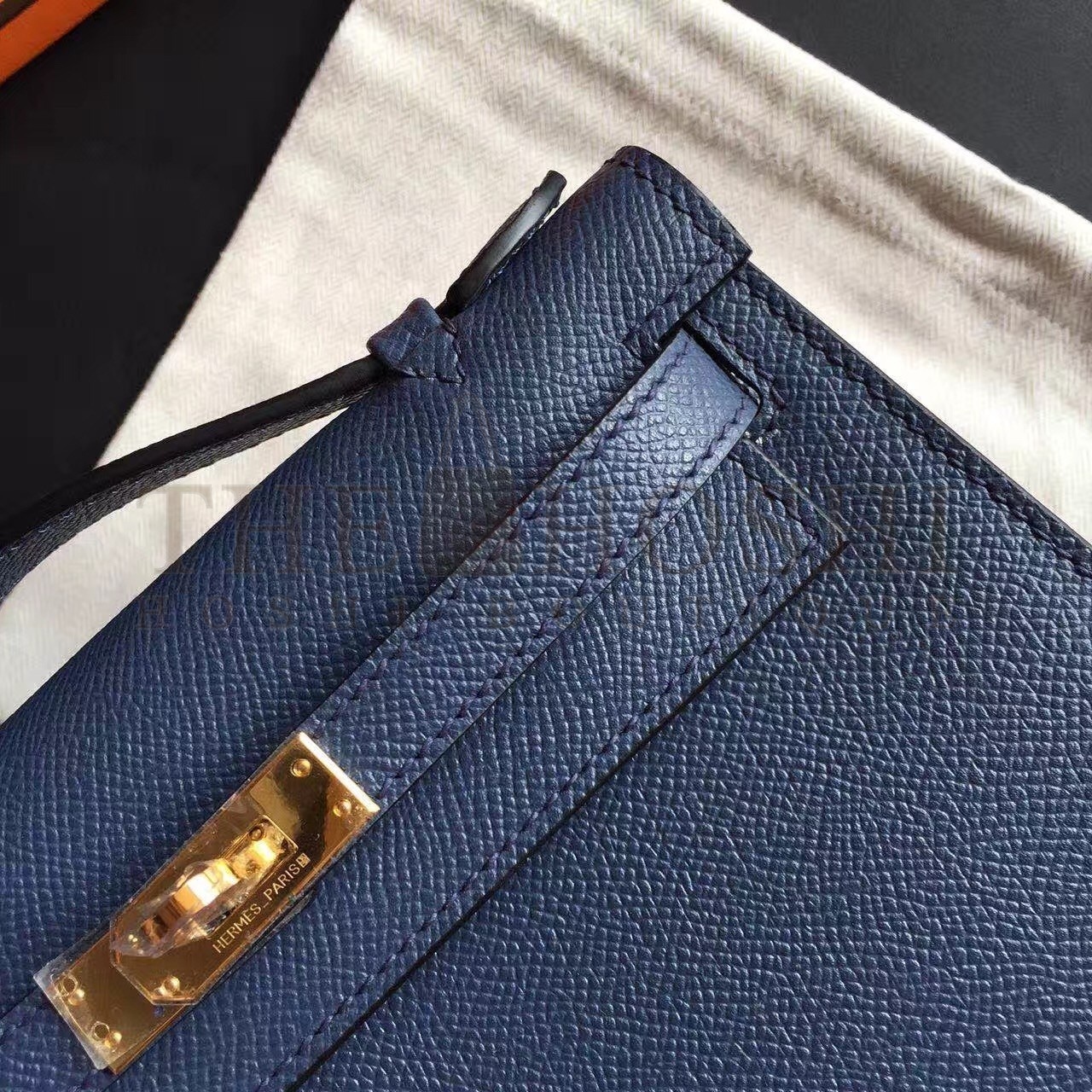 H**me5 Sapphire Kelly Pochette Epsom Handmade Bag Master Quality