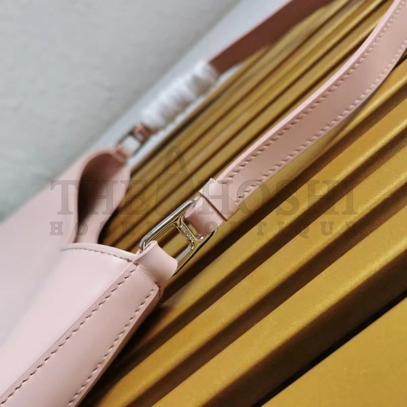 Pra*a Cleo Shoulder Small Bag In Pink Brushed Leather Master Quality
