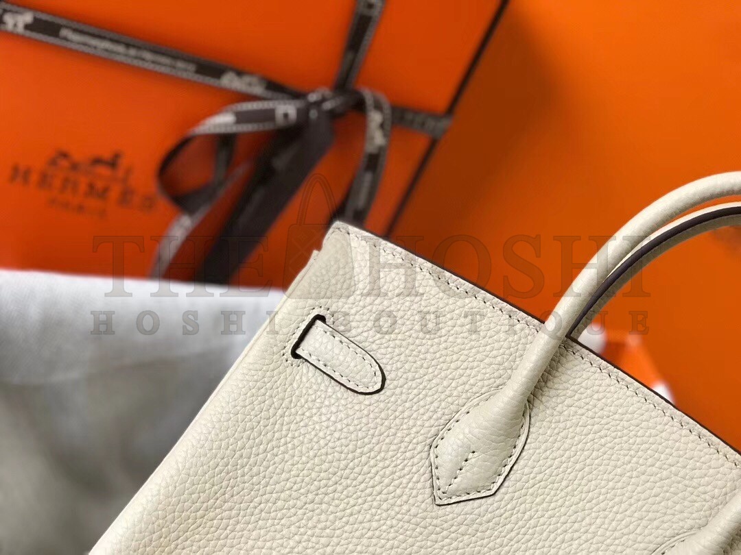 H**me5 Birkin 25cm Bag In Beton Clemence Leather Master Quality
