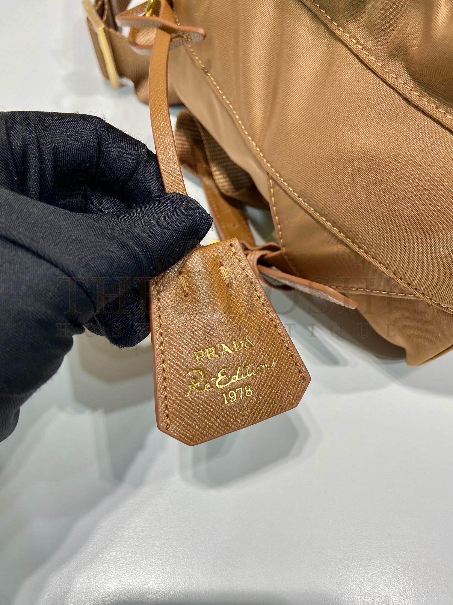 Pra*a Re-Edition 1978 Small Backpack in Brown Re-Nylon Master Quality