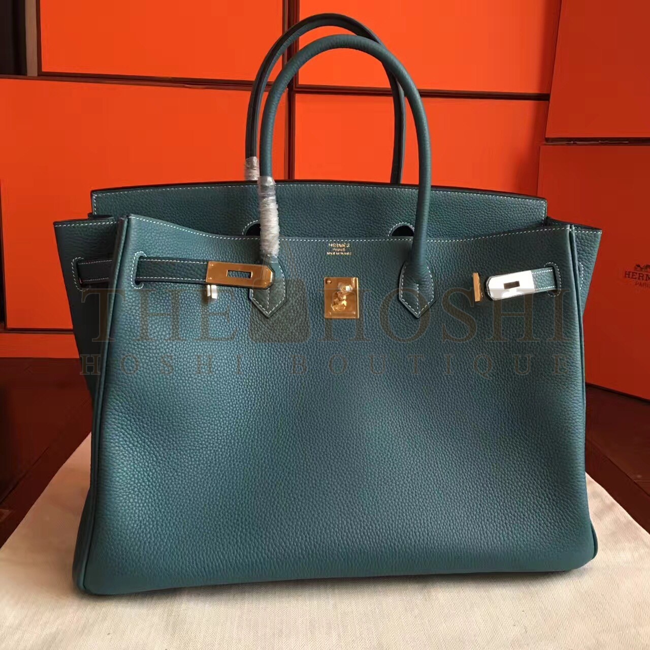 H**me5 Blue Jean Clemence Birkin 40cm Handmade Bag Master Quality