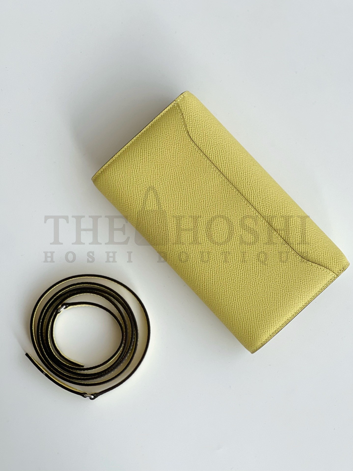 H**me5 Constance To Go Wallet in Jaune Poussin Epsom Calfskin Master Quality