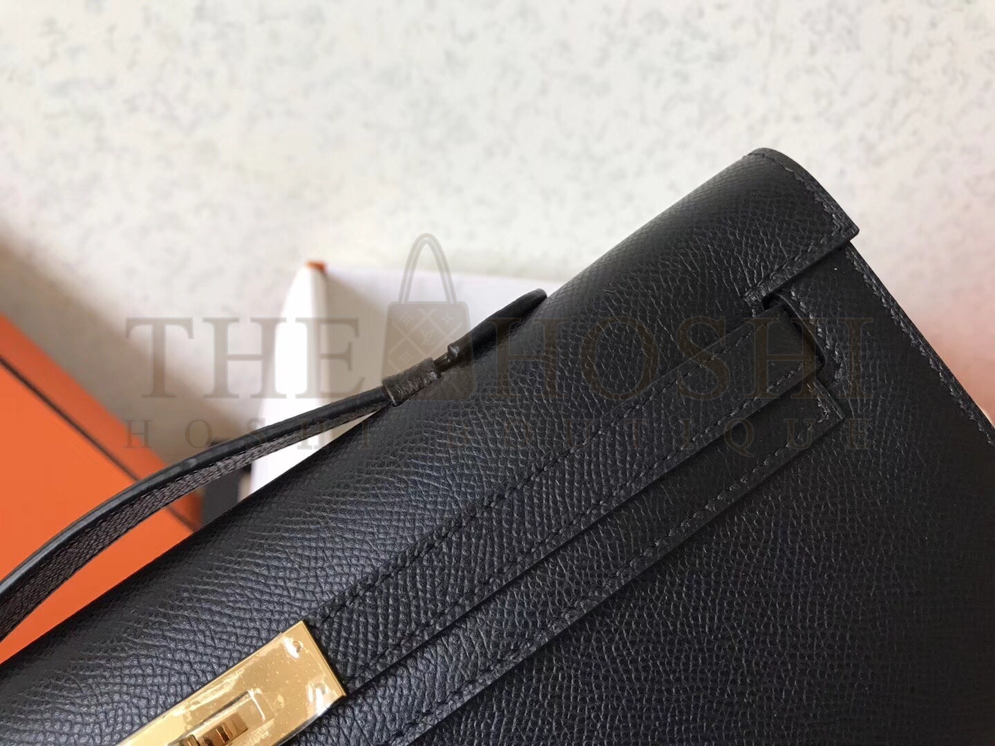 H**me5 Black Epsom Kelly Cut Handmade Bag Master Quality