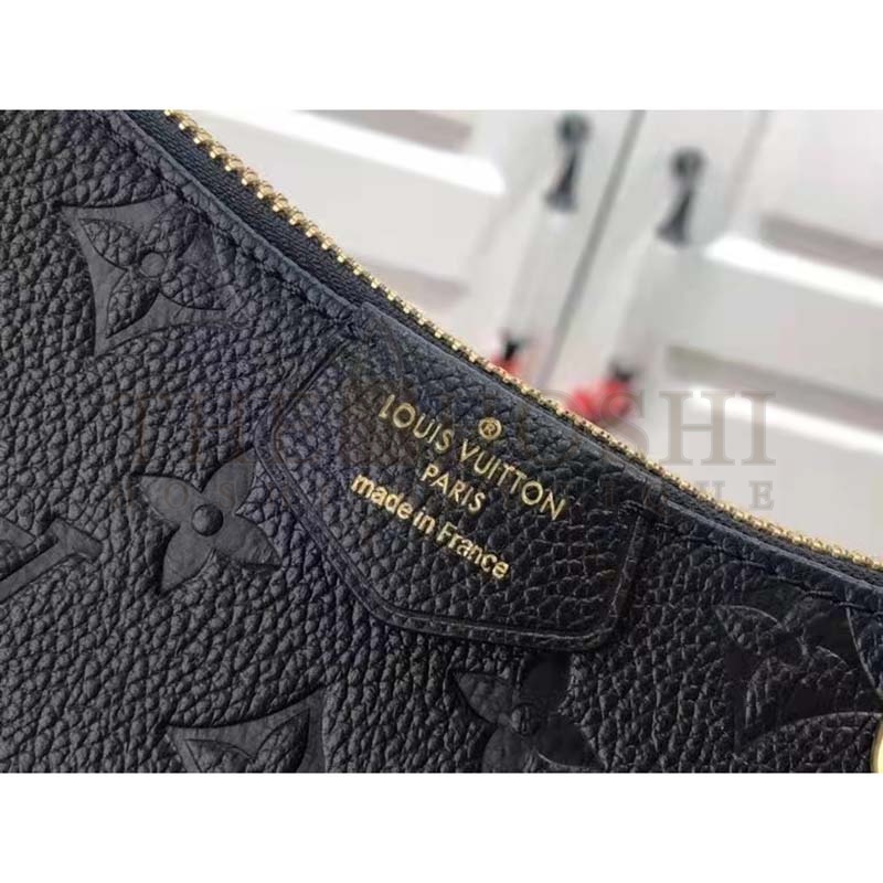 L0vis Vvtt0n LV Women Easy Pouch On Strap Black Monogram S*pple Grained Cowhide Master Quality