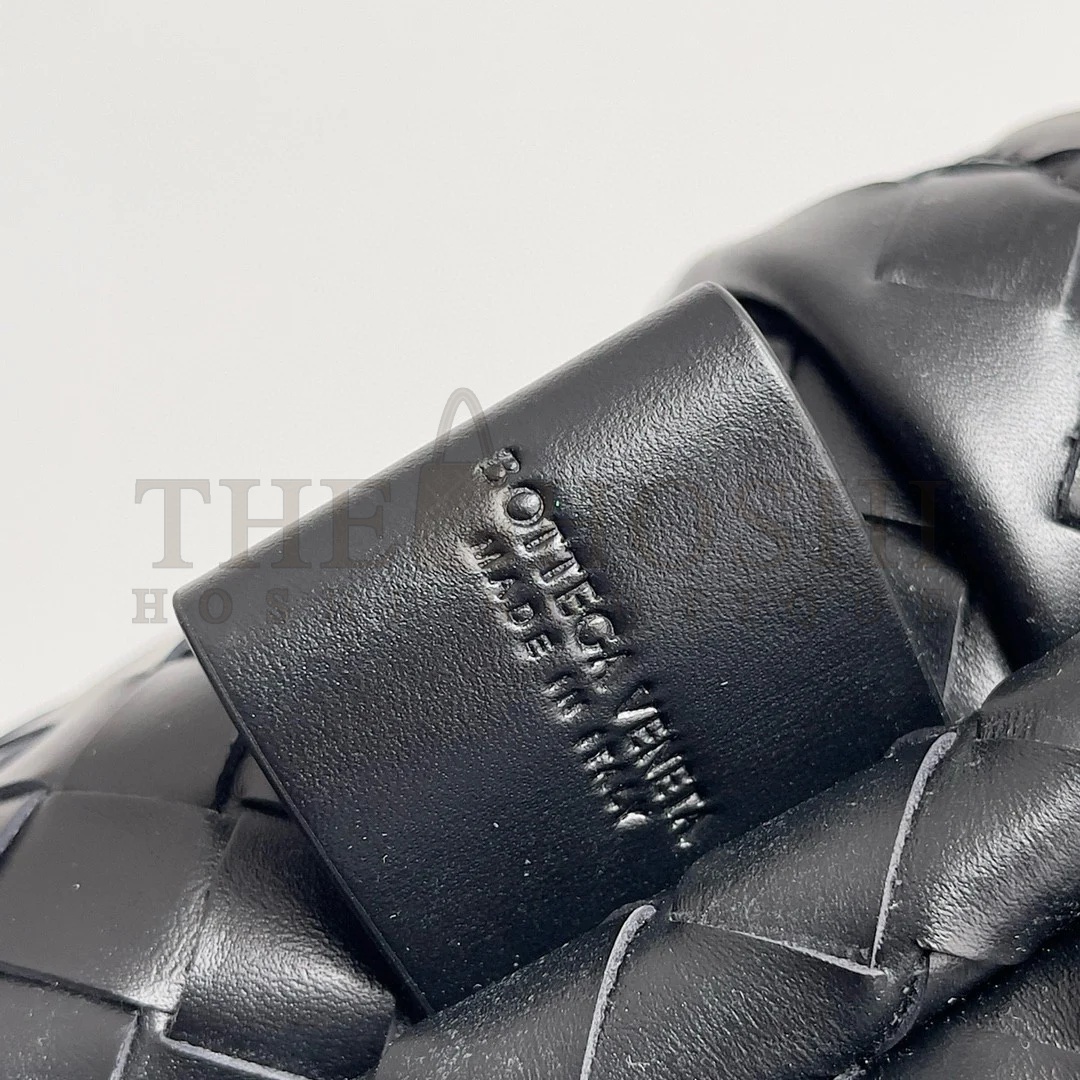 B0tt*ga Ven*ta Medium Backpack In Black Intrecciato Calfskin Master Quality