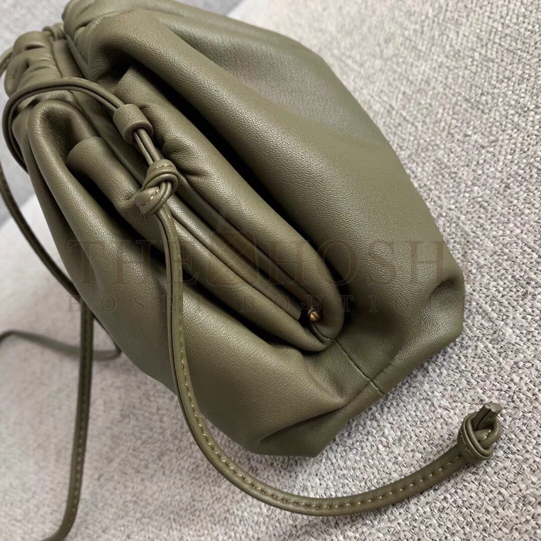 B0tt*ga Ven*ta Pouch Mini Bag In Mustard Calfskin Master Quality