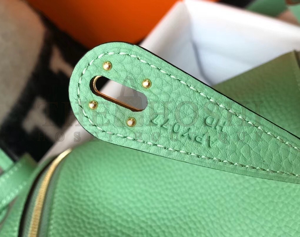 H**me5 Lindy Mini Bag In Vert Criquet Clemence Calfskin Master Quality
