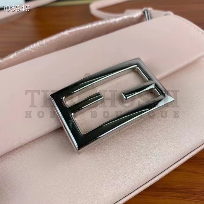 F**di Women FF Baguette Phone Pouch Pink Silk Pouch Master Quality