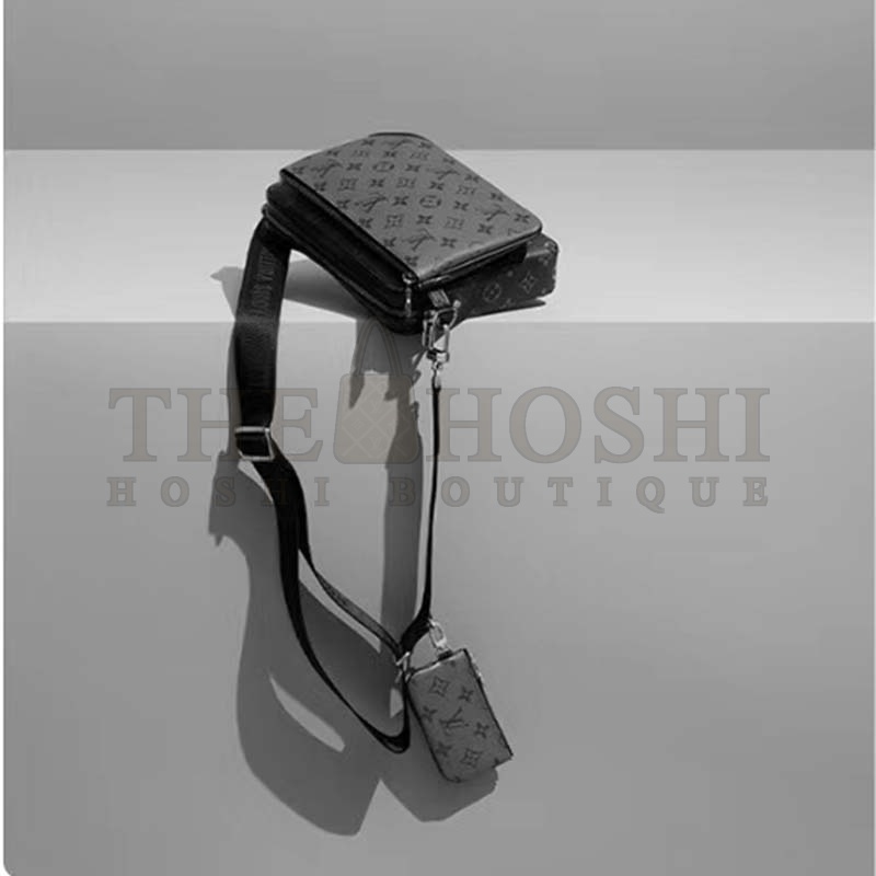 L0vis Vvtt0n LV Men Trio Messenger Bag Monogram Eclipse Canvas Master Quality