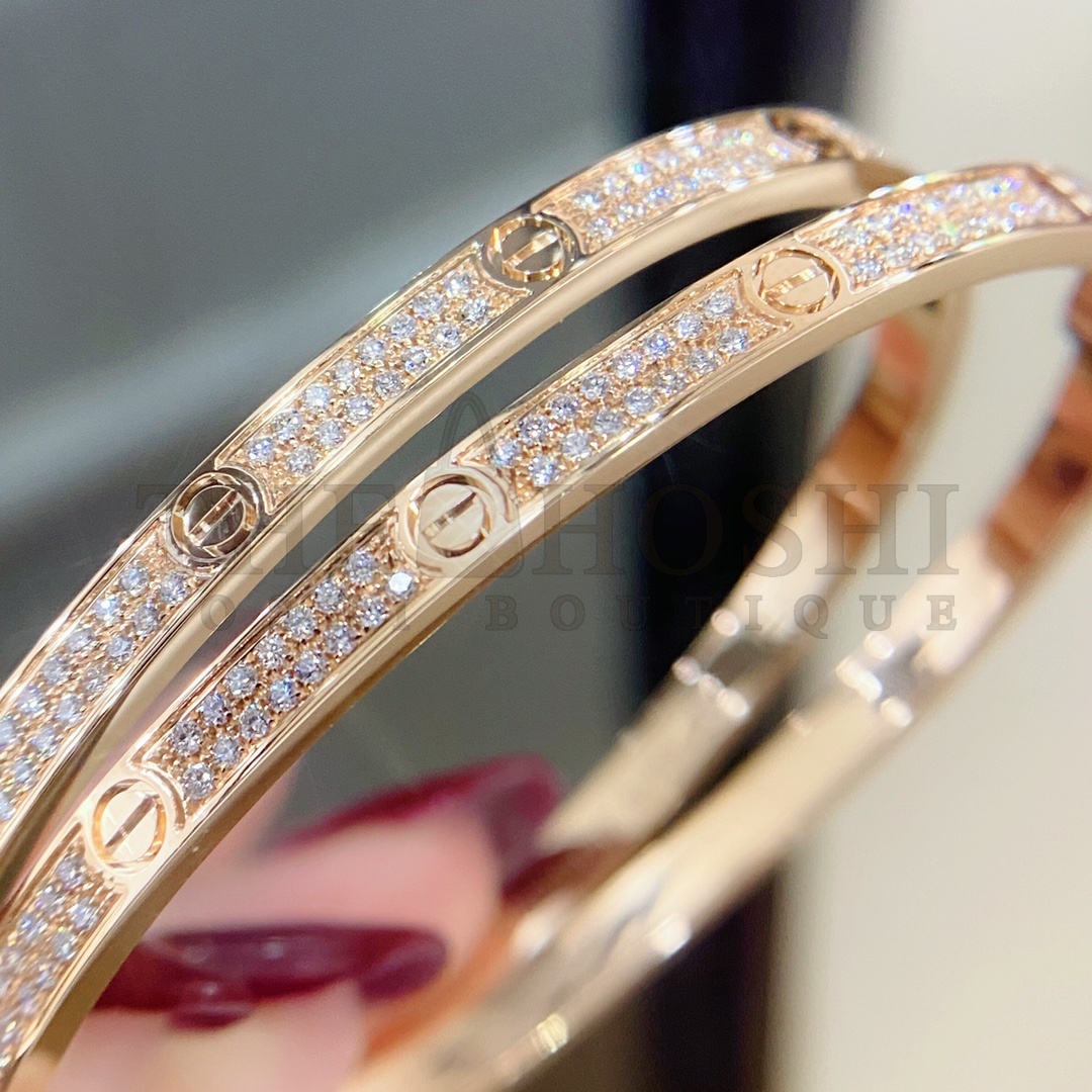 Ca*t1er LOVE BRACELET, SMALL MODEL, PAVED Master Quality