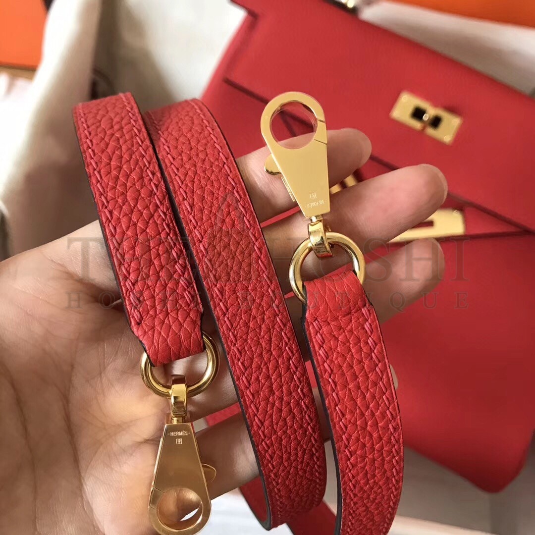 H**me5 Rouge Casaque Clemence Kelly 28cm Handmade Bag Master Quality