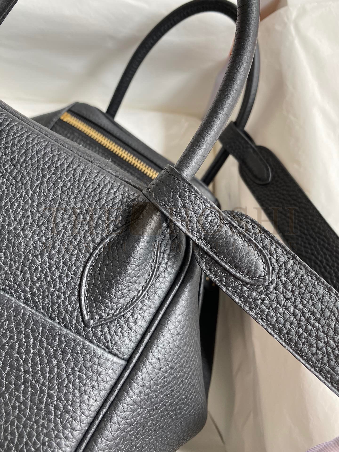 H**me5 Lindy 30 Handmade Bag In Black Clemence Leather Master Quality