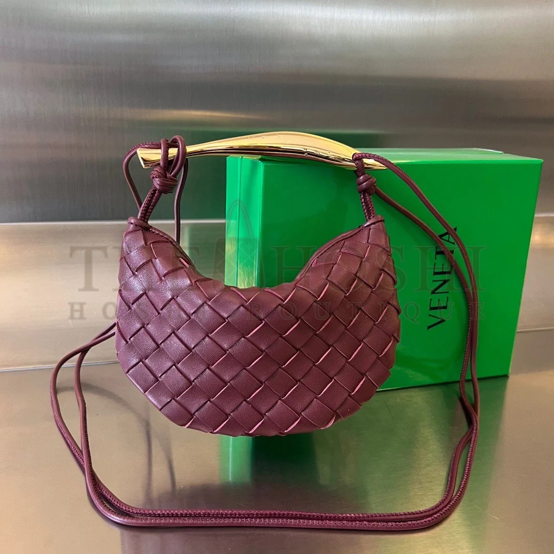B0tt*ga Ven*ta Sardine Mini Bag In Barolo Intrecciato Lambskin Master Quality
