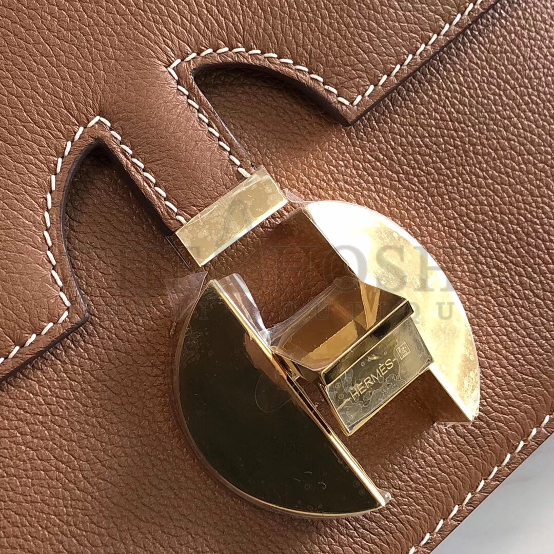 H**me5 2002 20cm Bag In Gold Evercolor Calfskin Master Quality