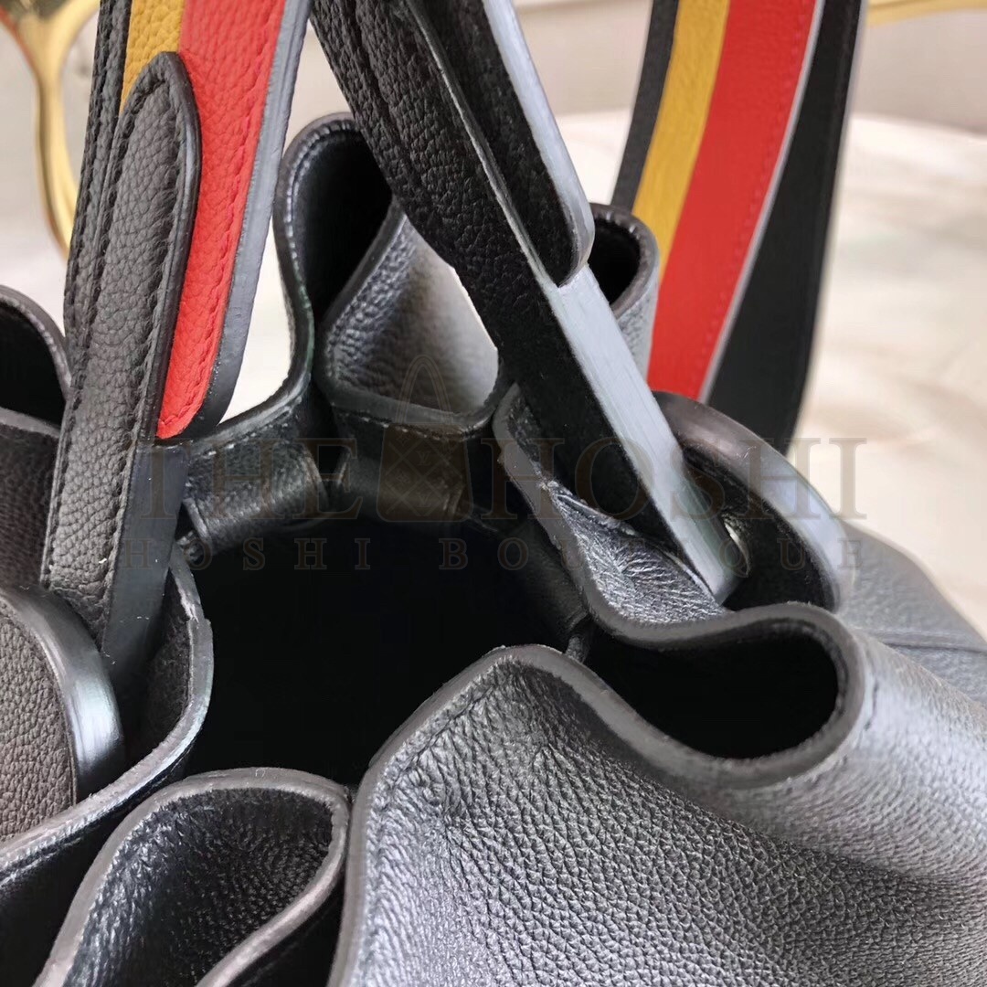 H**me5 Licol 17cm Bag In Black Evercolor Calfskin Master Quality