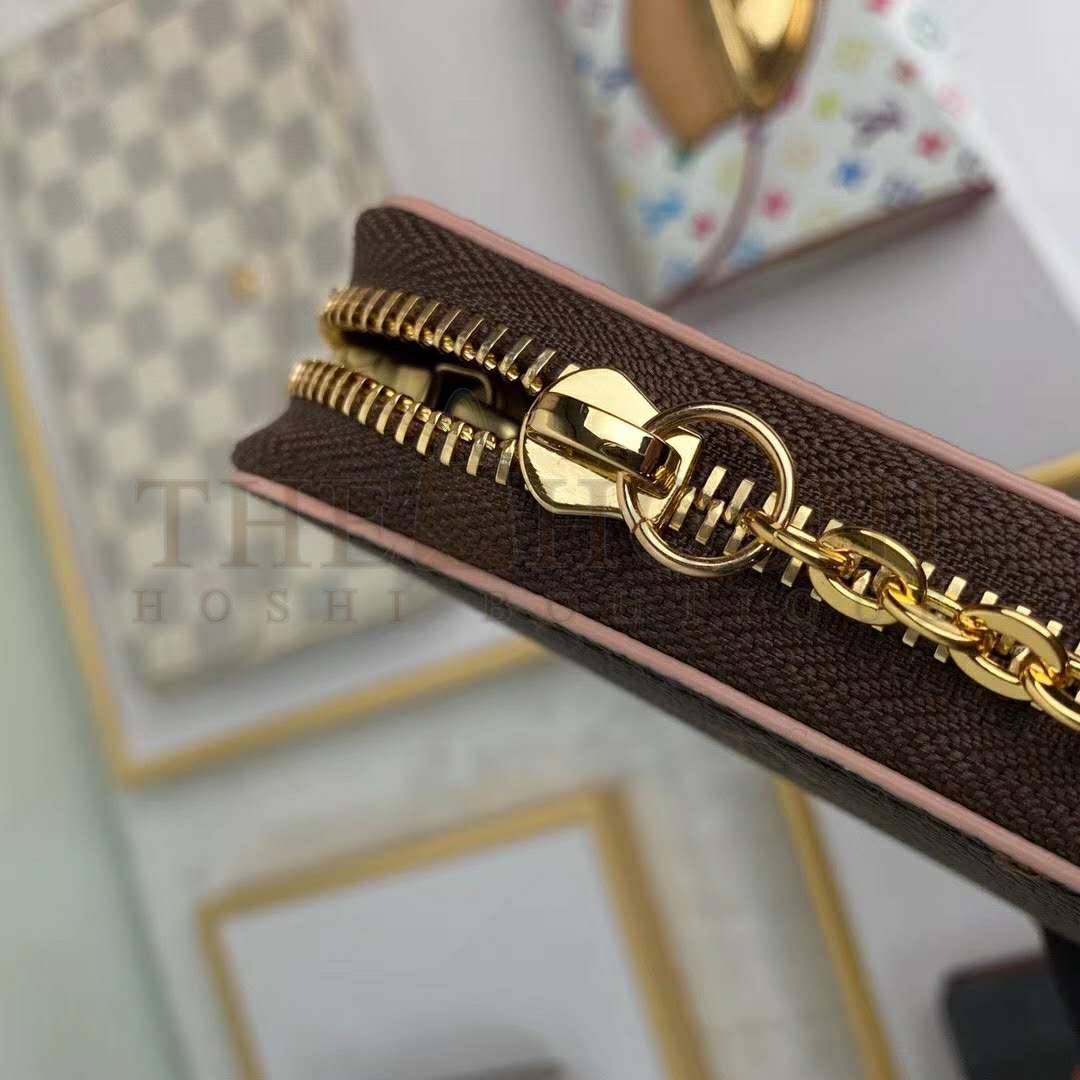 L0vis Vvtt0n LV Women Clémence Wallet in Monogram Canvas-Brown Master Quality