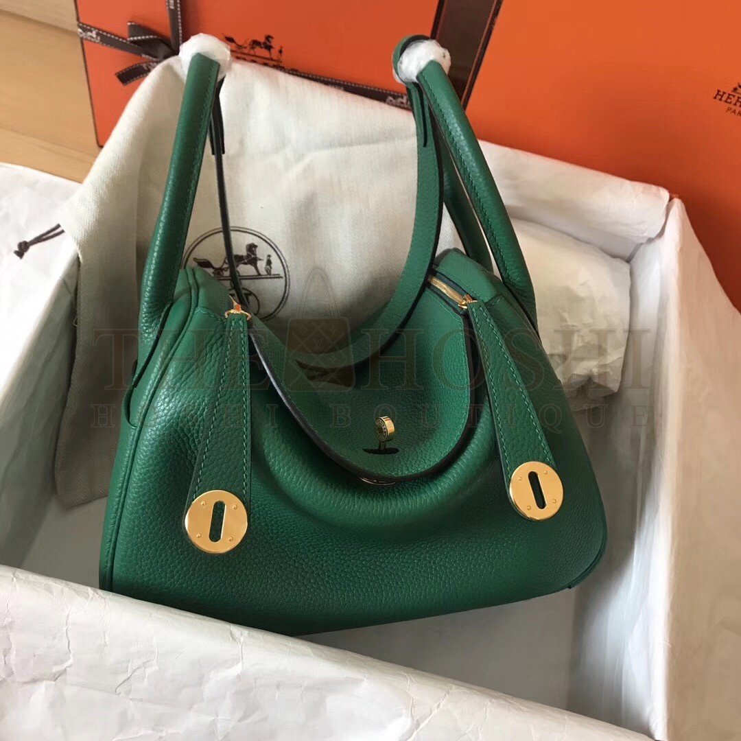 H**me5 Vert Vertigo Lindy 26cm Clemence Handmade Bag Master Quality