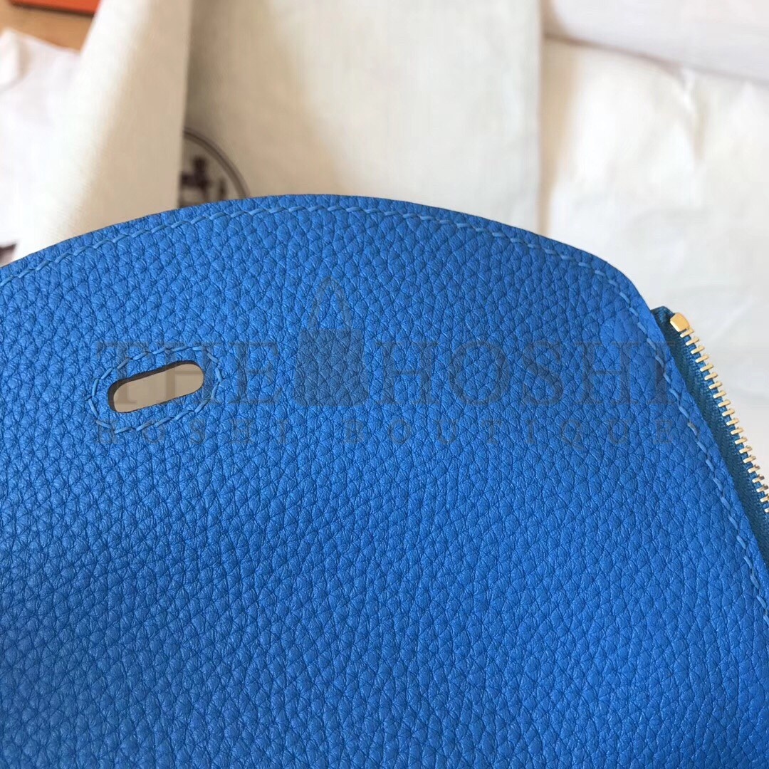 H**me5 Blue Zanzibar Lindy 26cm Clemence Handmade Bag Master Quality