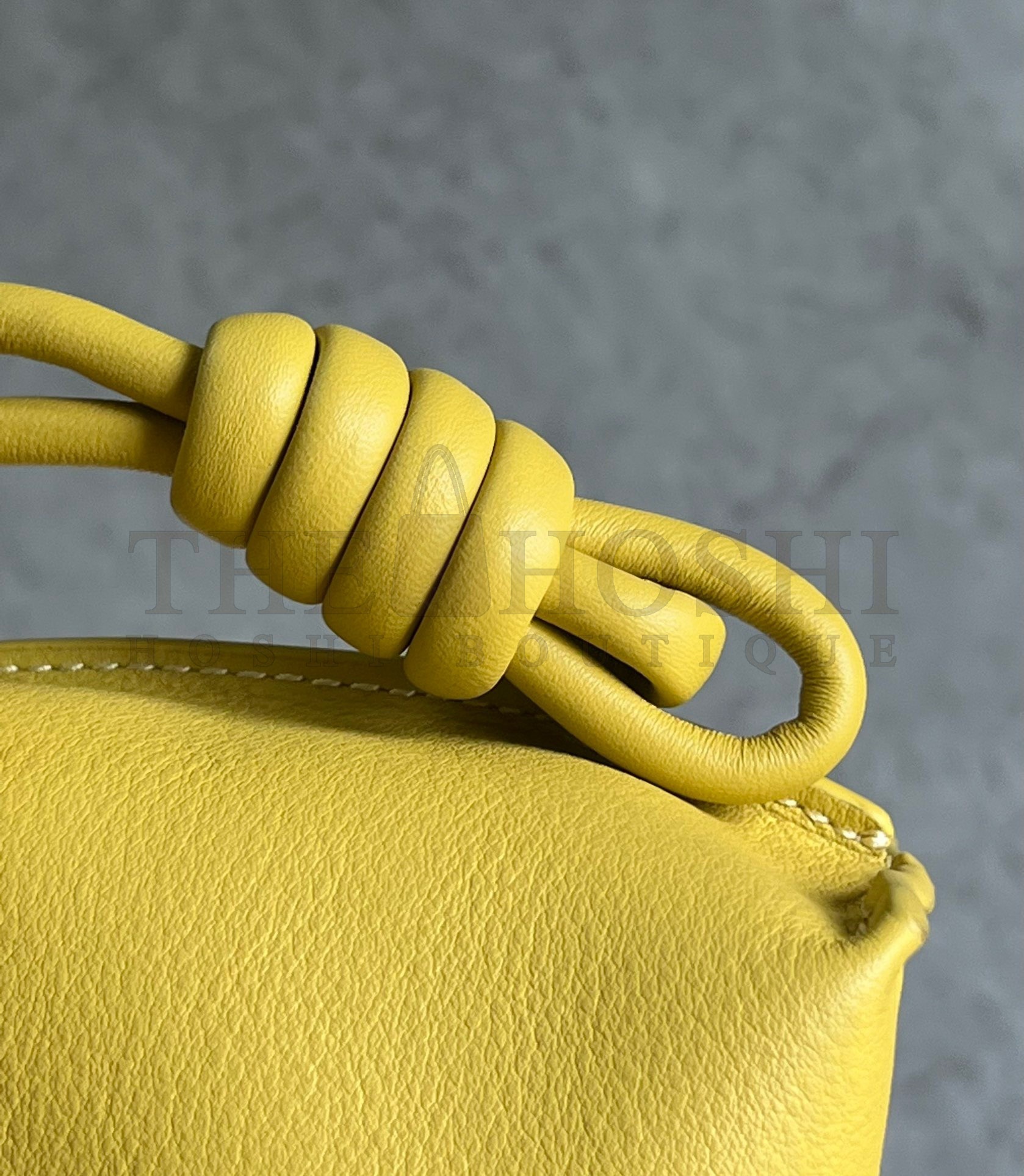 L0ew* Flamenco Clutch Bag In Pale Yellow Leather Master Quality