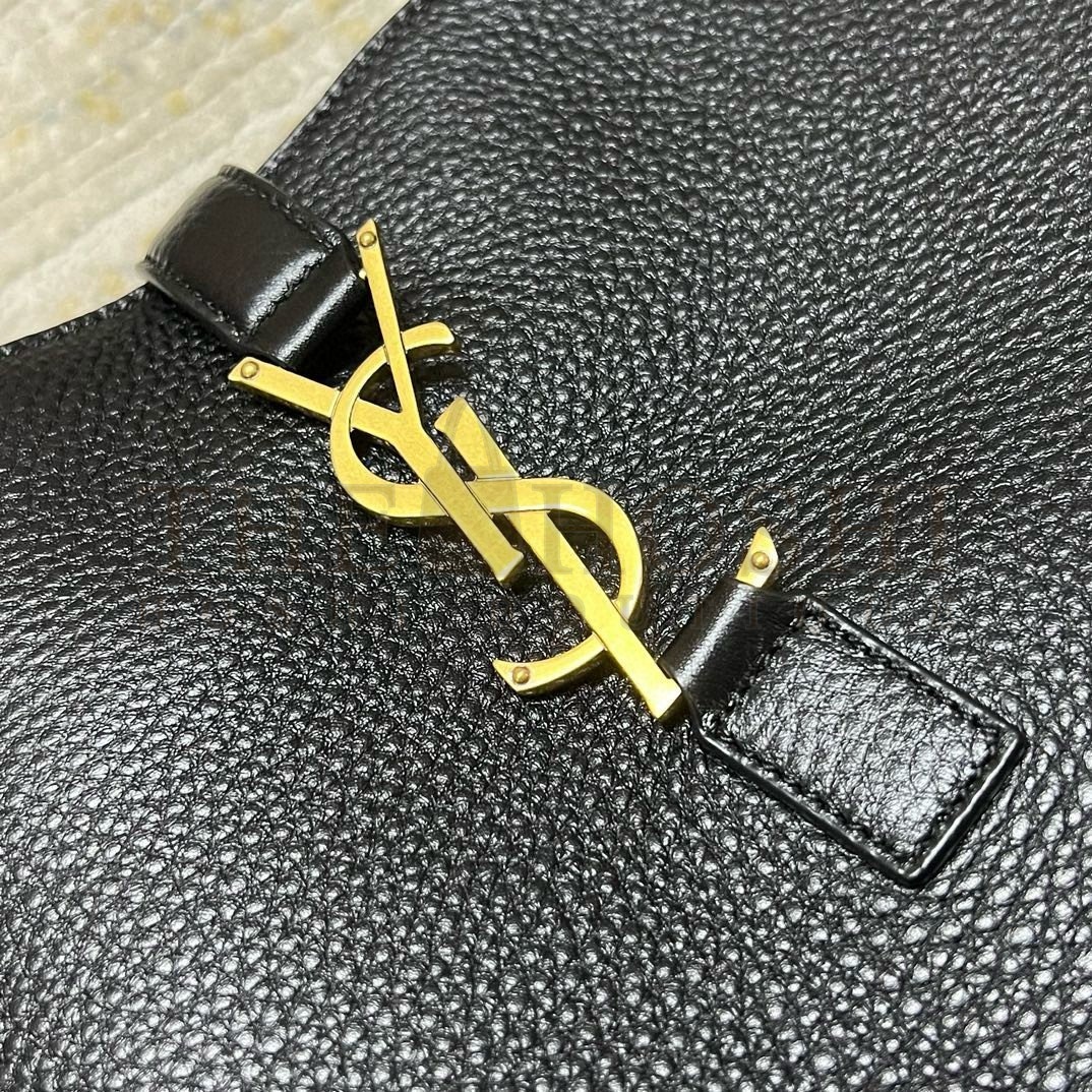 Sa1nt Lau*nt Bea Tote Bag in Black Grained Leather Master Quality