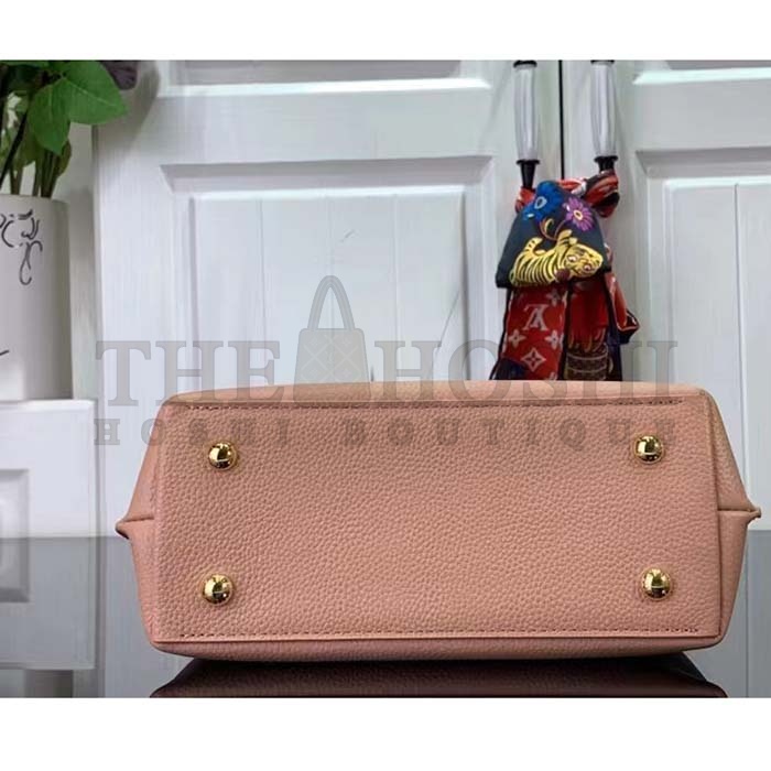 L0vis Vvtt0n LV Women Lockme Ever Mini Handbag Pink Grained Calf Leather Master Quality