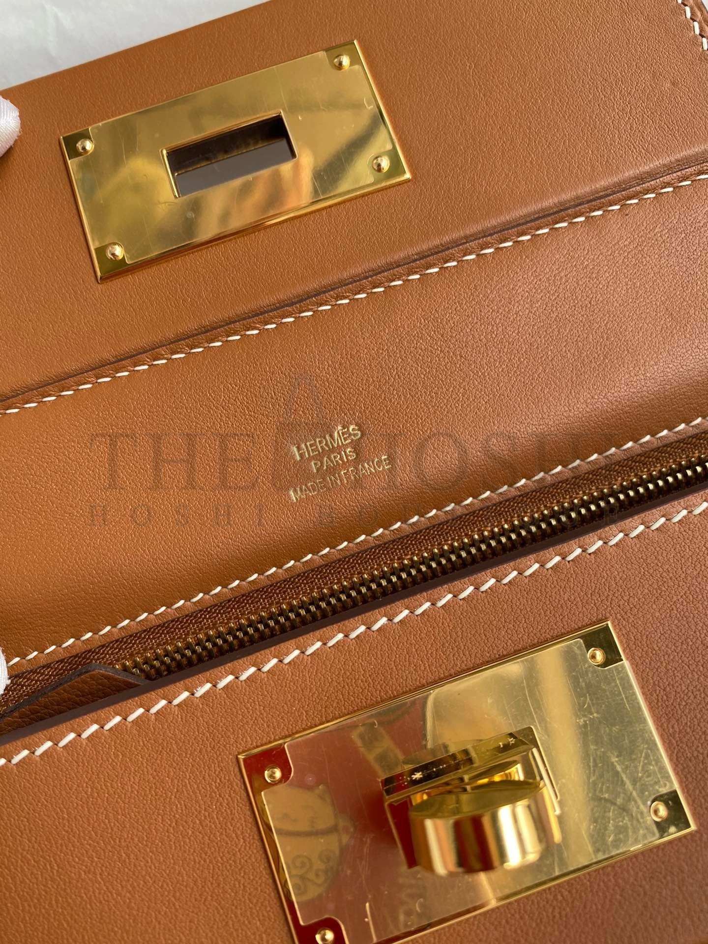 H**me5 24/24 Mini 21 Handmade Bag in Gold Evercolor Leather Master Quality