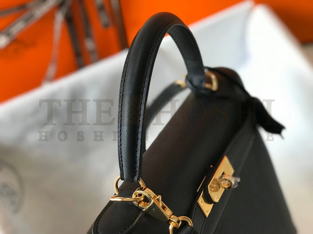 H**me5 Kelly 32cm Sellier Bag in Black Epsom Calfskin GHW Master Quality