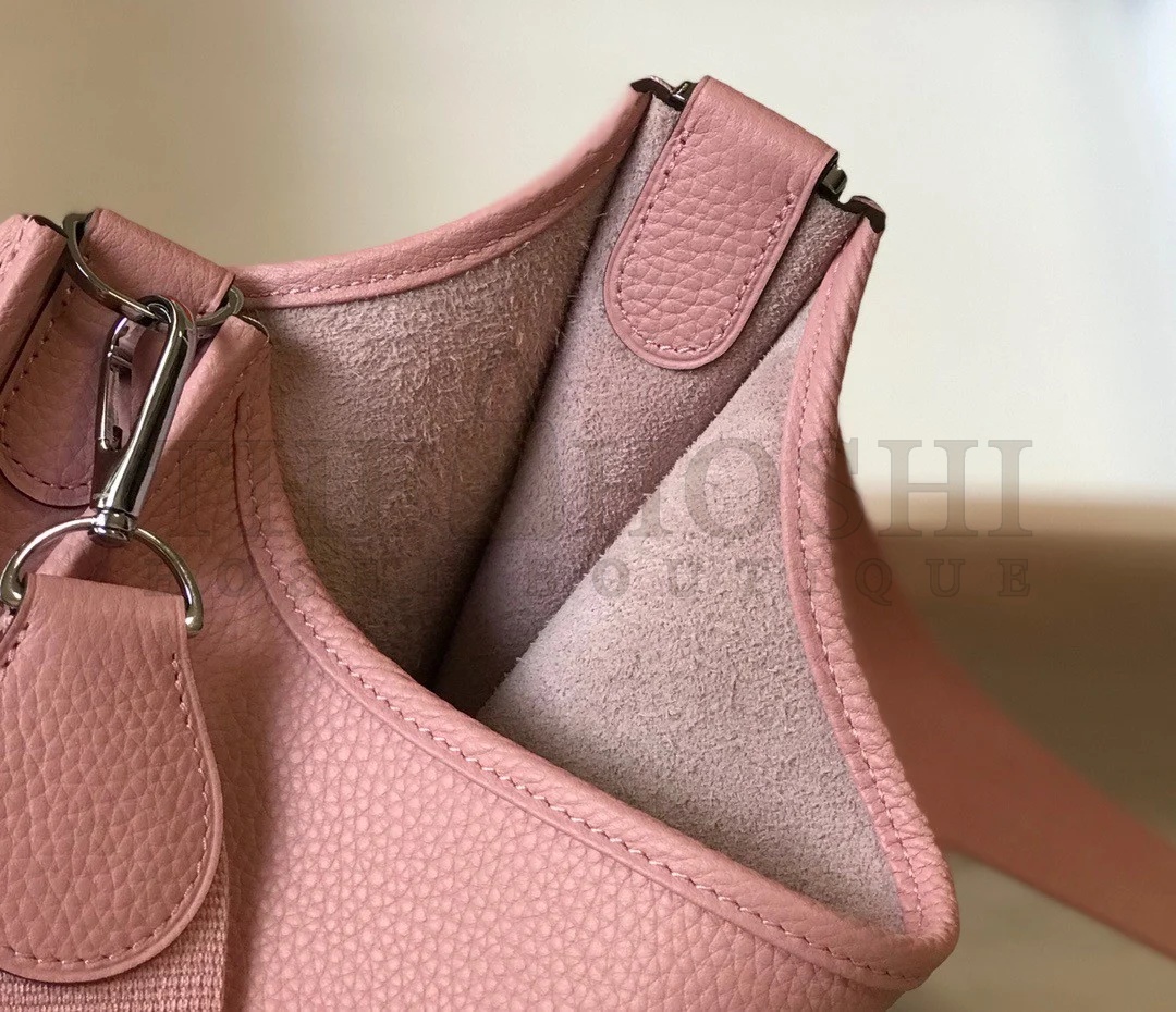 H**me5 Evelyne III 29 Bag In Pink Clemence Leather Master Quality