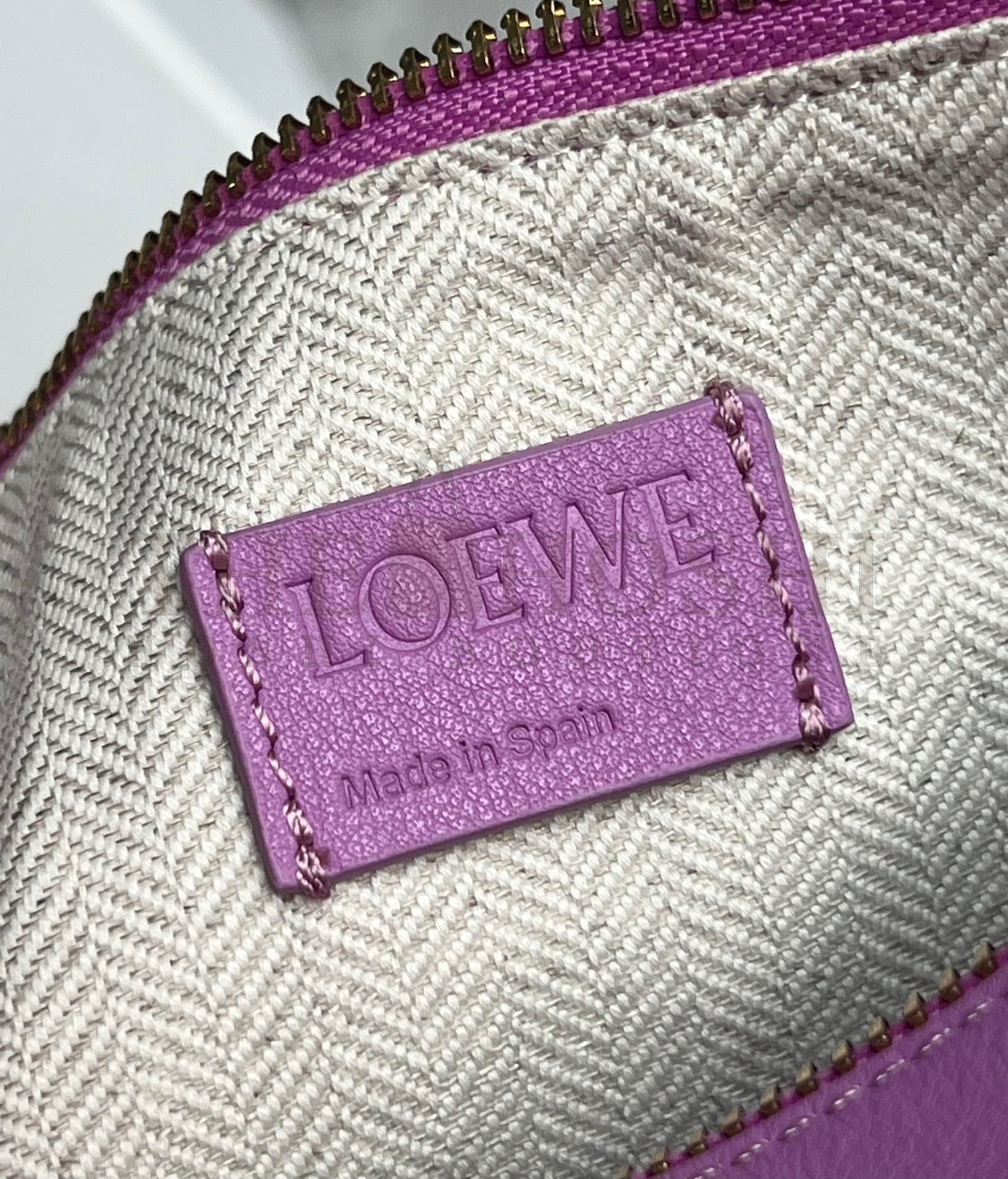 L0ew* Mini Hammock Hobo Bag in Rockrose Calfskin Master Quality