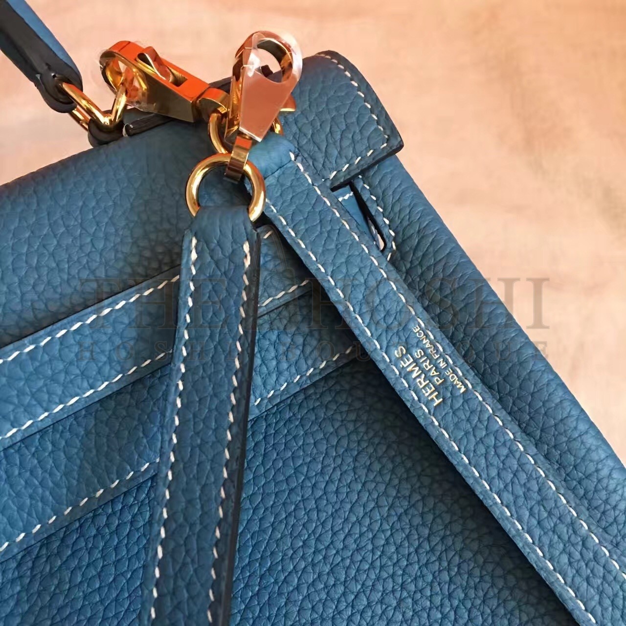 H**me5 Blue Jean Clemence Kelly Retourne 32cm Handmade Bag Master Quality
