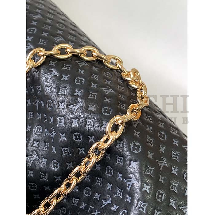 L0vis Vvtt0n LV Women Monogram Clutch Black Calfskin Leather S-Lock Master Quality