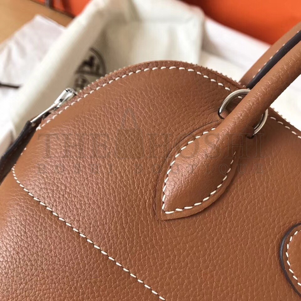 H**me5 Gold Clemence Bolide 27cm Handmade Bag Master Quality