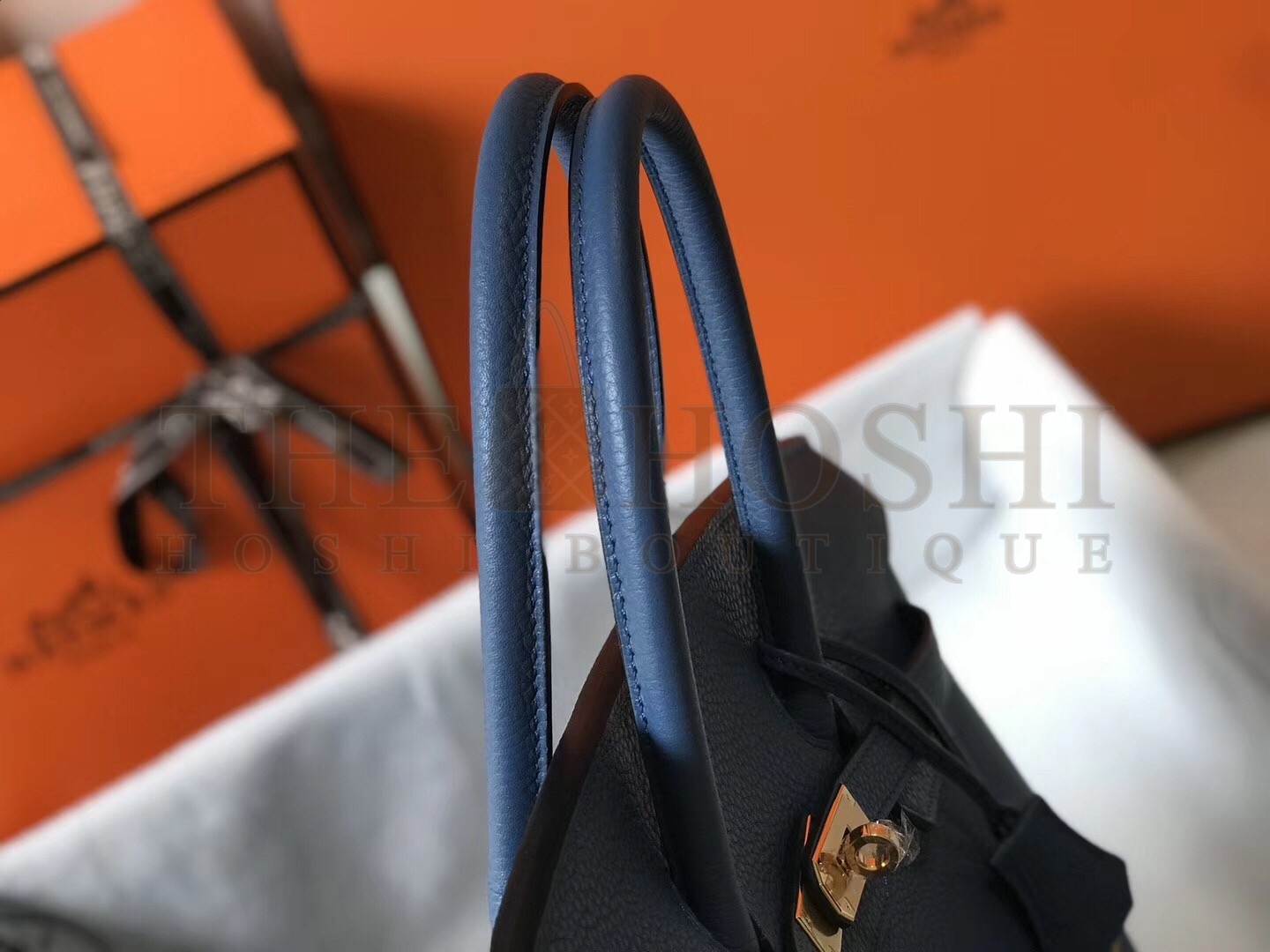 H**me5 Blue Agate Clemence Birkin 30cm Bag Master Quality