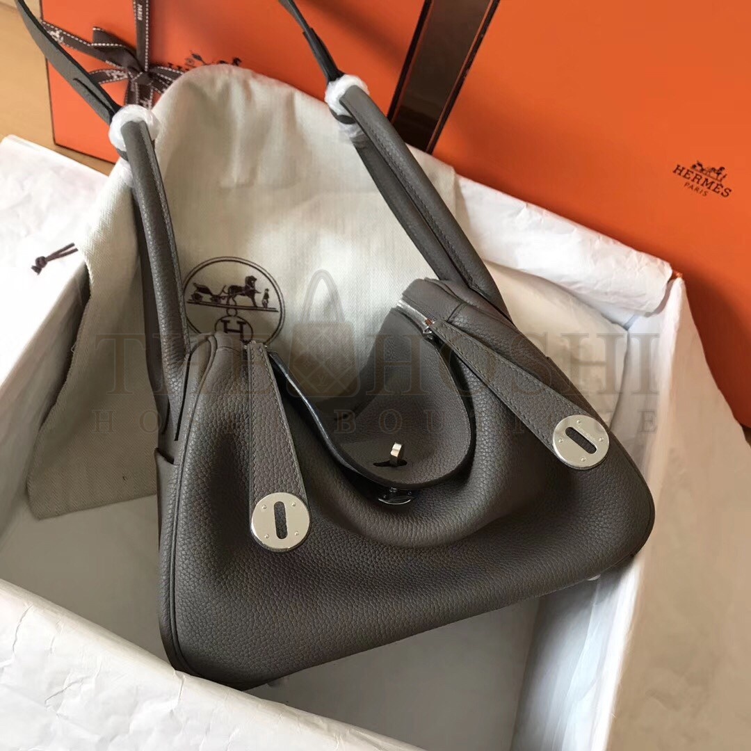 H**me5 Gris Mouette Lindy 30cm Clemence Handmade Bag Master Quality