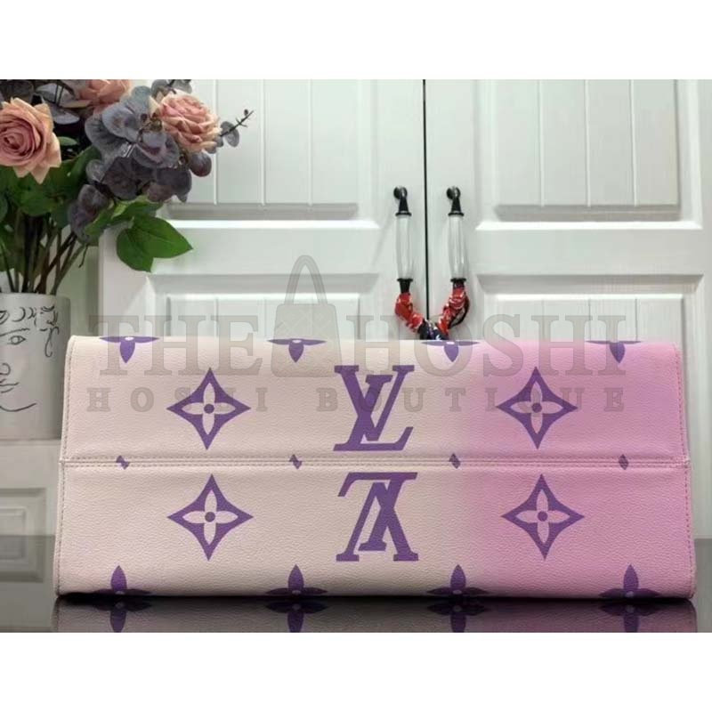 L0vis Vvtt0n LV Women Onthego GM Tote Sunrise Pastel Monogram Coated Canvas Master Quality