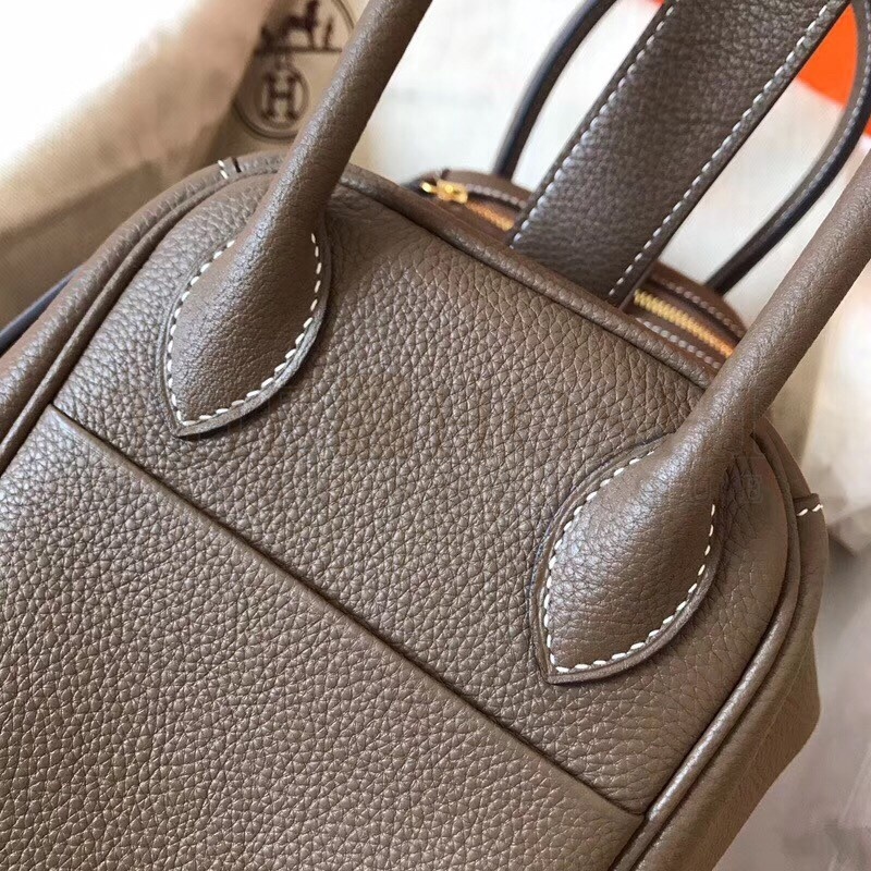 H**me5 Taupe Lindy 30cm Clemence Handmade Bag Master Quality