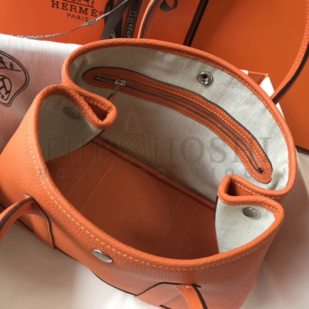 H**me5 Orange Clemence Garden Party 30cm Handmade Bag Master Quality
