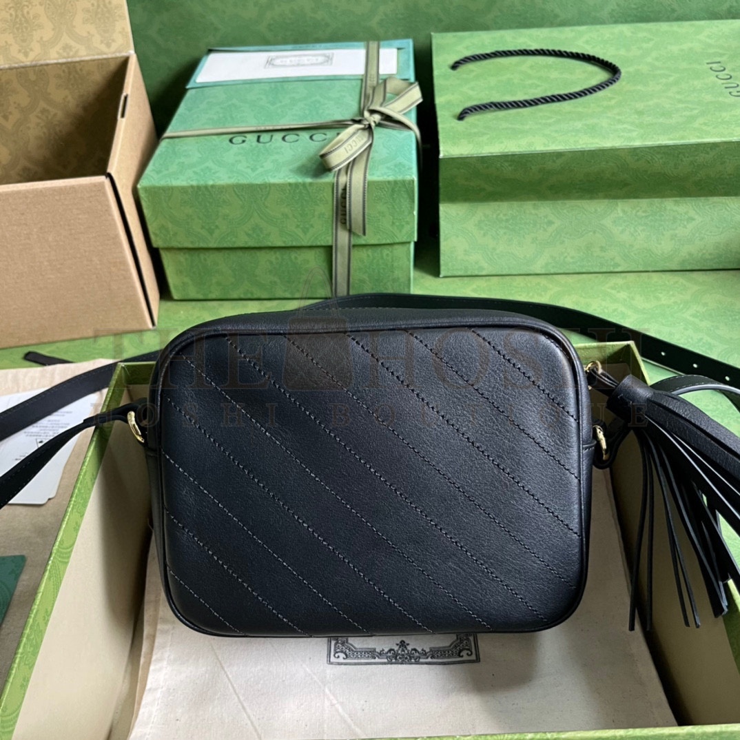 Gvc*1 Women GG Blondie Small Shoulder Bag Black Leather Round Interlocking G Master Quality