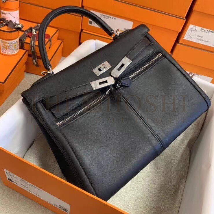 H**me5 Kelly Lakis Swift Leather Bag Handmake Version Master Quality