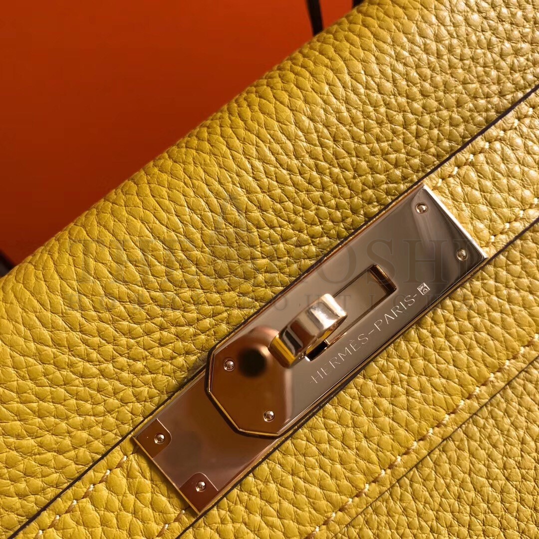 H**me5 Kelly 28cm Retourne Bag In Soleil Clemence Leather Master Quality